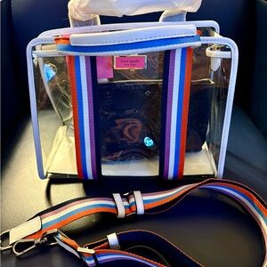 Kate Spade Clear Bag with Multicolor Straps